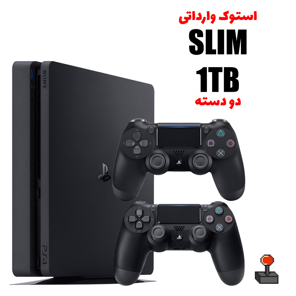کنسول بازی Playstation 4 Slim 1TB کارکرده درحدنو دو دسته
